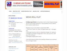 Tablet Screenshot of mesinrollplat.com